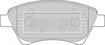 - Гальмівні колодки до дисків BORG & BECK BBP1821
