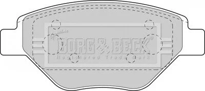 - Гальмівні колодки до дисків BORG & BECK BBP1851