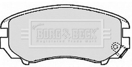 Гальмiвнi колодки дисковi BORG & BECK BBP1884