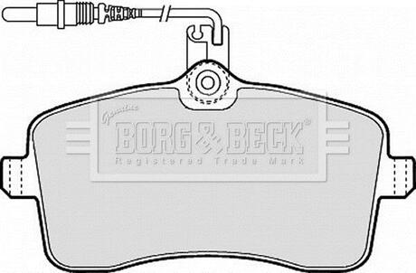 Гальмiвнi колодки дисковi BORG & BECK BBP1897 (фото 1)