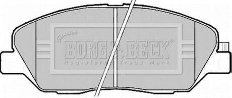- Гальмівні колодки до дисків BORG & BECK BBP2176 (фото 1)