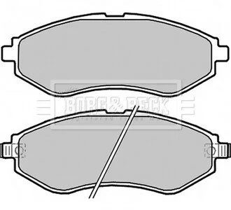 - Гальмівні колодки до дисків BORG & BECK BBP2324