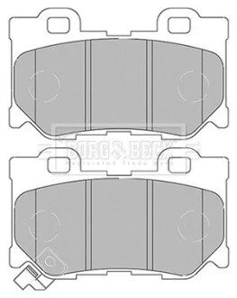 Гальмiвнi колодки дисковi BORG & BECK BBP2434