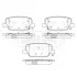 Колодки гальмівні (задні) Hyundai Santa Fe 18- (110.9x46.5x16) Q+ BORG & BECK BBP2854 (фото 2)