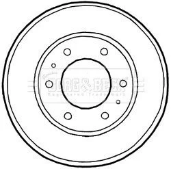 Тормозный барабан BORG & BECK BBR7226