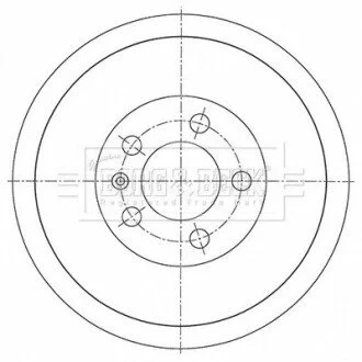 Гальмiвнi барабани BORG & BECK BBR7278