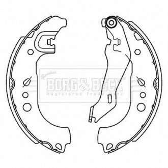 - Гальмівні колодки до барабанів BORG & BECK BBS6514