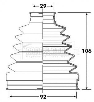 Пыльник BORG & BECK BCB6307