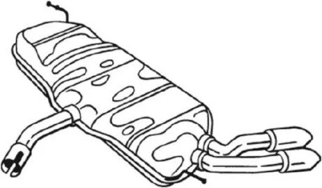 Задній. глушник,випускна сист. BOSAL 105027