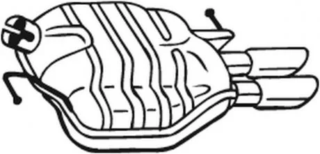 Задний. глушитель,выпускная сист. BOSAL 105-031
