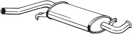 Глушник системи випуску (середній) BOSAL 105971