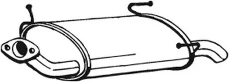Глушник вихлопних газів (кінцевий) BOSAL 145135