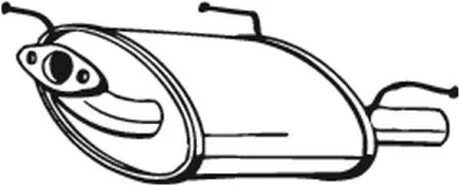 Глушник вихлопних газів (кінцевий) BOSAL 145339