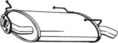 Глушник вихлопних газів (кінцевий) BOSAL 145521