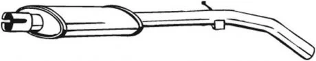 Центр. глушник,випускна сист. BOSAL 148-121