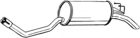 Задній. глушник,випускна сист. BOSAL 148-123 (фото 1)