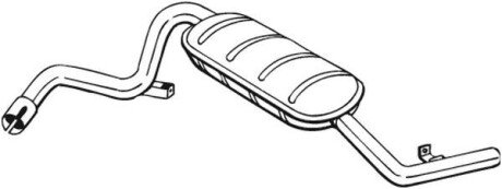 Глушник вихлопних газів (кінцевий) BOSAL 148881 (фото 1)
