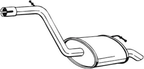Глушник вихлопних газів (кінцевий) BOSAL 154181