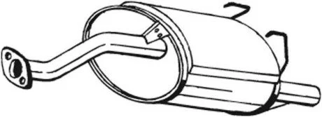 Глушник вихлопних газів (кінцевий) BOSAL 163203
