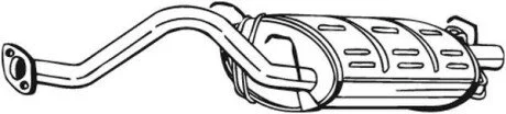 Глушник вихлопних газів (кінцевий) BOSAL 163349
