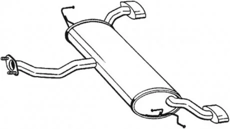 Задний. глушитель,выпускная сист. BOSAL 165003