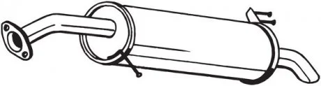Задній. глушник,випускна сист. BOSAL 169-079