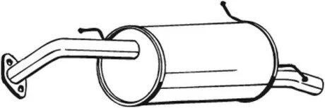 Глушник вихлопних газів (кінцевий) BOSAL 171473