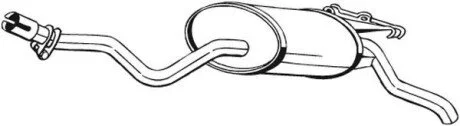 Глушник вихлопних газів (кінцевий) BOSAL 175345