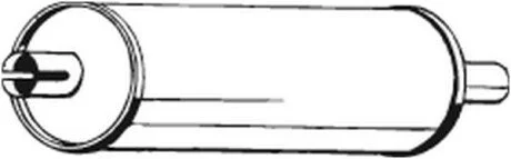 Глушник системи випуску (середній) BOSAL 176401