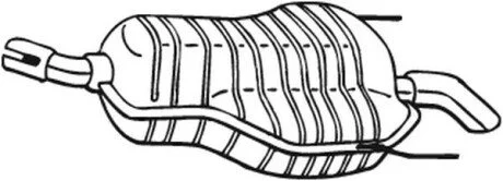 Задний. глушитель,выпускная сист. BOSAL 185-489