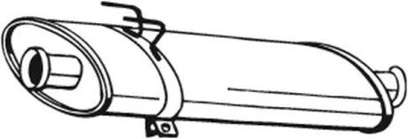 Глушник системи випуску (середній) BOSAL 200269