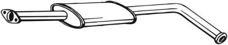 Глушник системи випуску (середній) BOSAL 200443