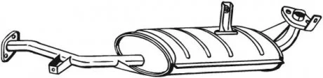 Центр. глушник,випускна сист. BOSAL 219-109