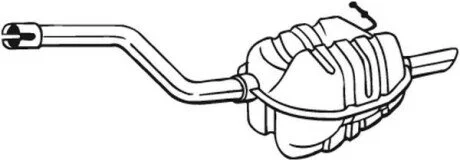 Глушник вихлопних газів (кінцевий) BOSAL 220003
