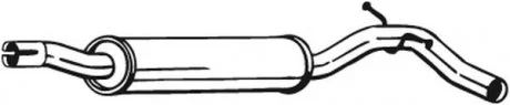 Центр. глушник,випускна сист. BOSAL 220-007
