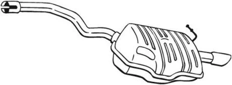 Задній. глушник,випускна сист. BOSAL 220-453