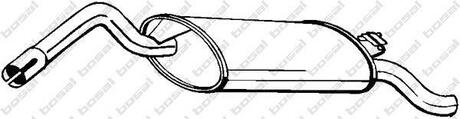 Глушитель задняя часть SKODA Favorit (89-95) BOSAL 220-649