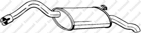 Глушник вихлопних газів (кінцевий) BOSAL 220659 (фото 1)