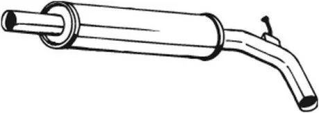Глушник системи випуску (середній) BOSAL 227463