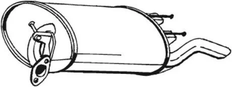 Глушник вихлопних газів (кінцевий) BOSAL 228443