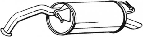 Задній. глушник,випускна сист. BOSAL 228-475 (фото 1)