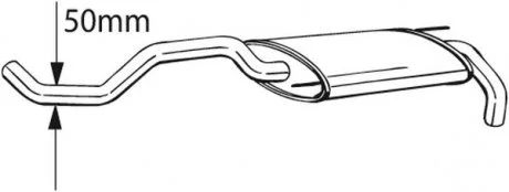 Задний. глушитель,выпускная сист. BOSAL 233-399