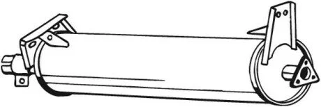 Фото 1 - глушник системи випуску (середній) BOSAL 233497 Глушник системи випуску (середній) BOSAL 233497 (фото 1)