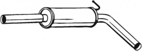 Центр. глушник,випускна сист. BOSAL 233-783