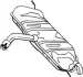 Глушитель задняя часть GOLF V 03-08 (233-803) BOSAL