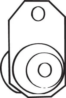 Фото 1 - буфер, глушитель BOSAL 255257 Буфер, глушитель BOSAL 255257 (фото 1)