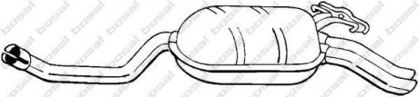 Глушник вихлопних газів (кінцевий) BOSAL 278179