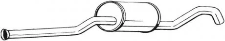 Центр. глушник,випускна сист. BOSAL 278-193