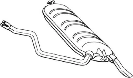 Глушник вихлопних газів (кінцевий) BOSAL 278235