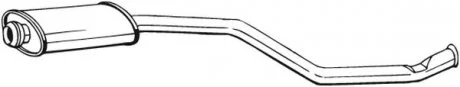 Передній глушник,випускна сист BOSAL 279-095